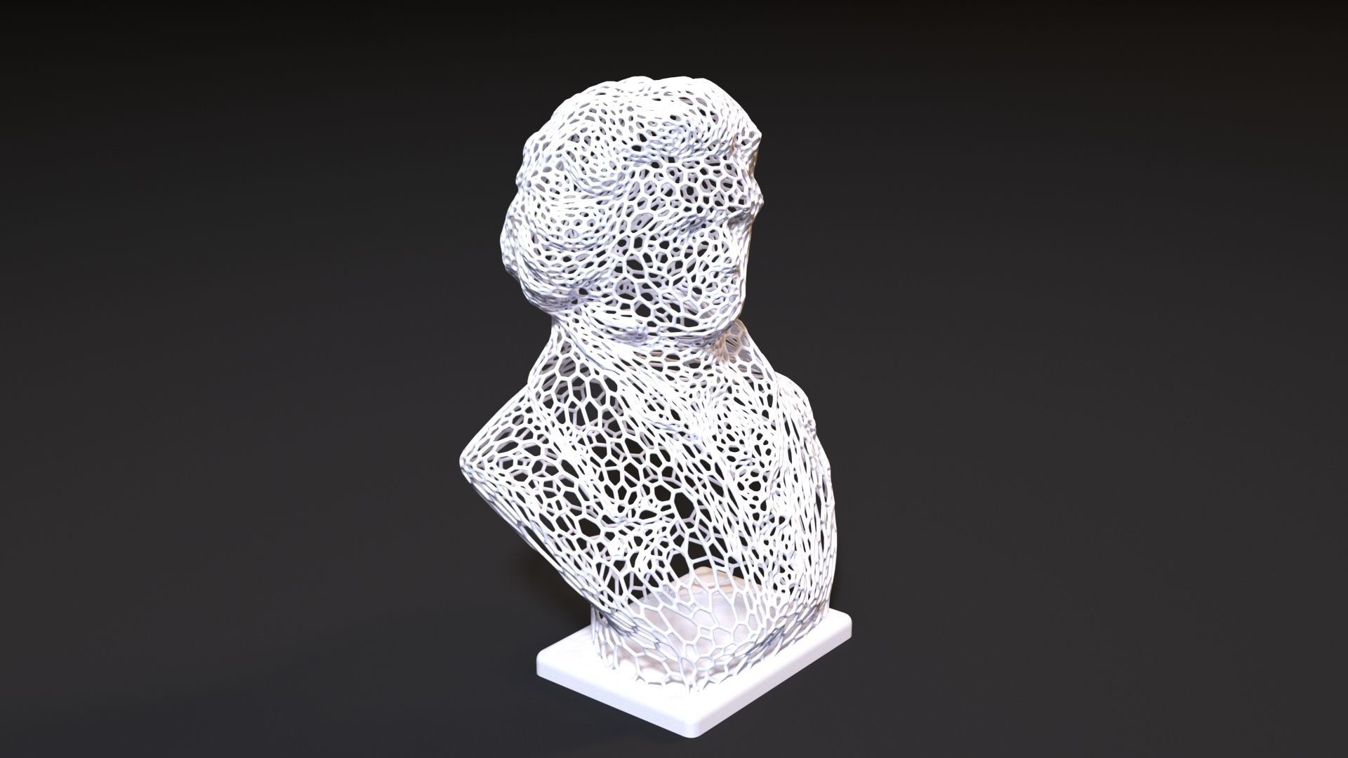 Beethoven Bust 3D print model_6