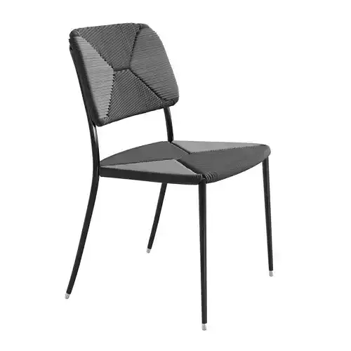 Flexform first steps black dining chair  3D model