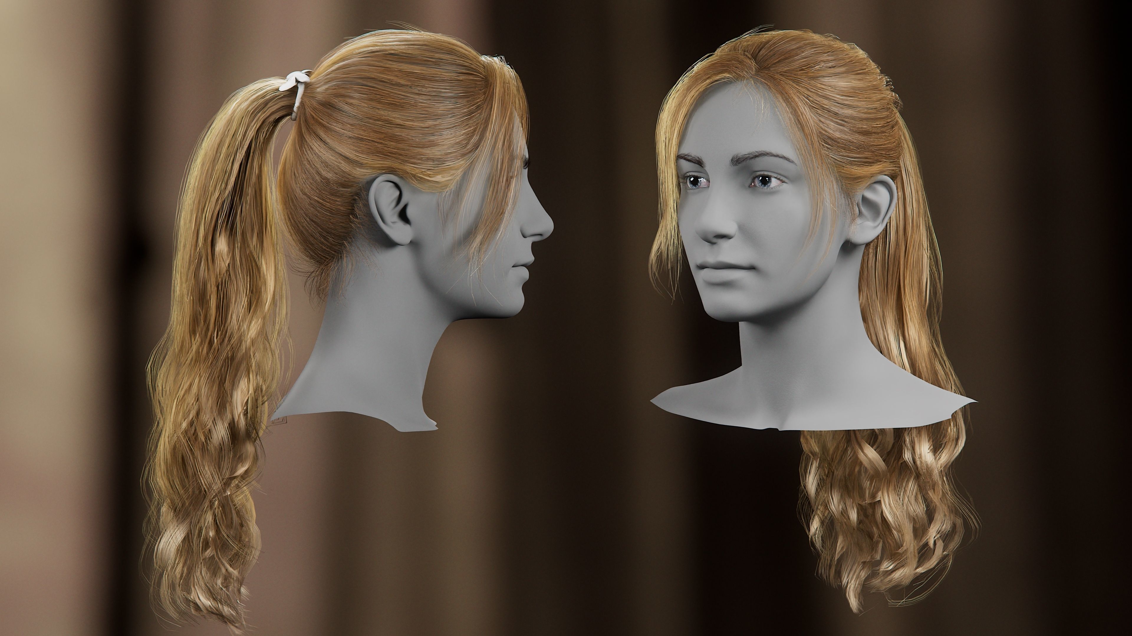5 Hair Card VFX Grace 3D model_13