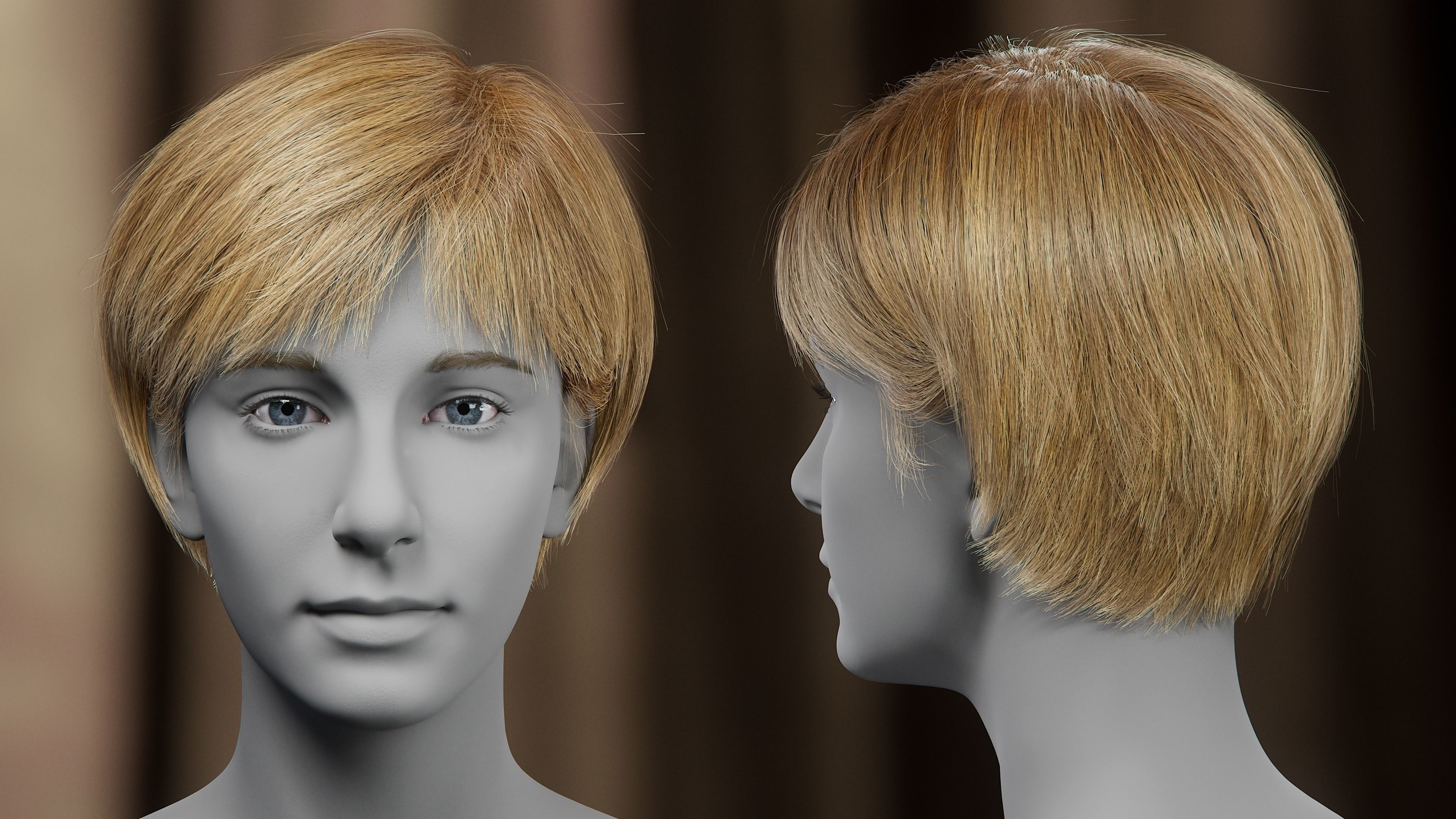 5 Hair Card VFX Grace 3D model_28