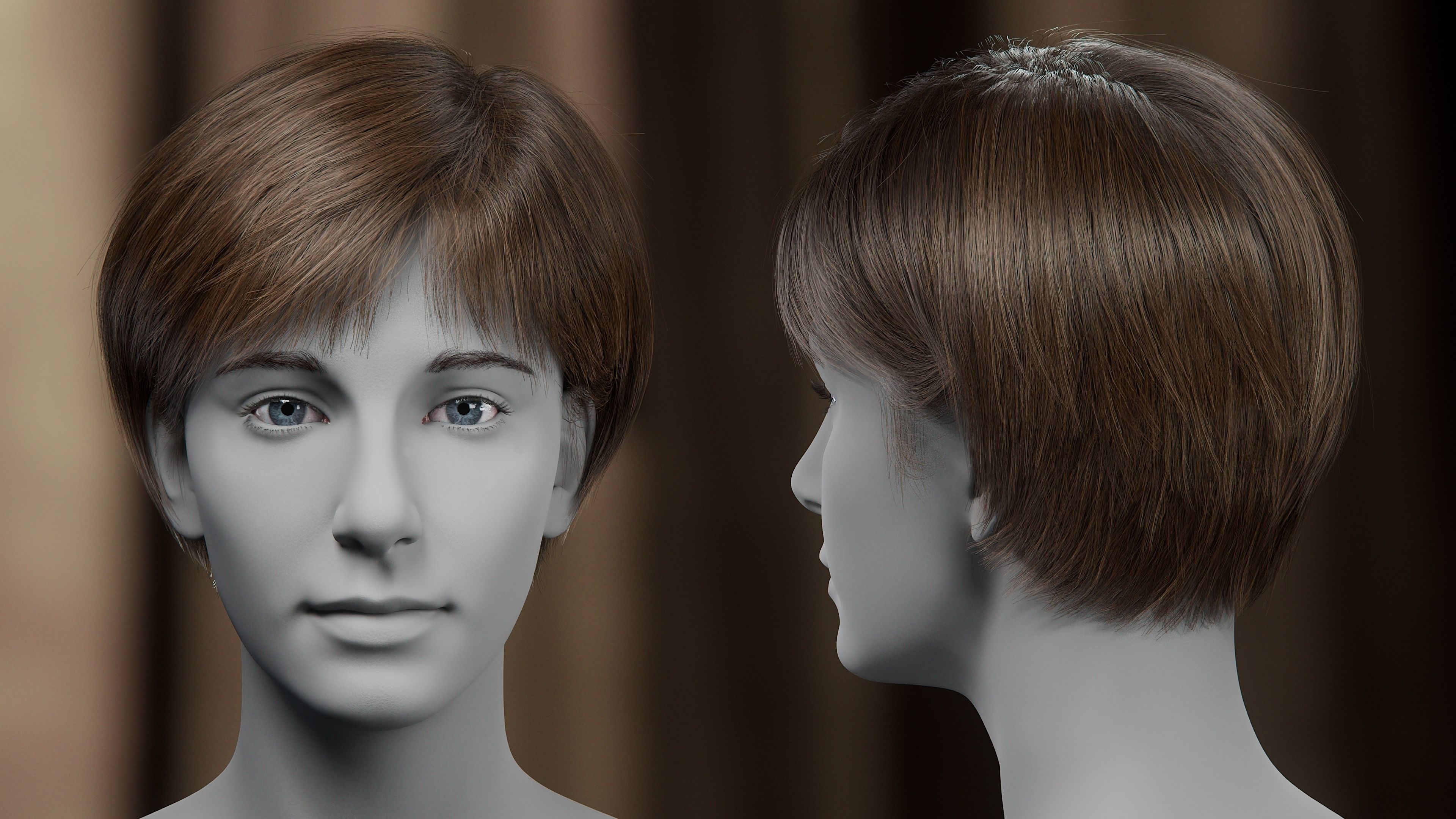 5 Hair Card VFX Grace 3D model_26