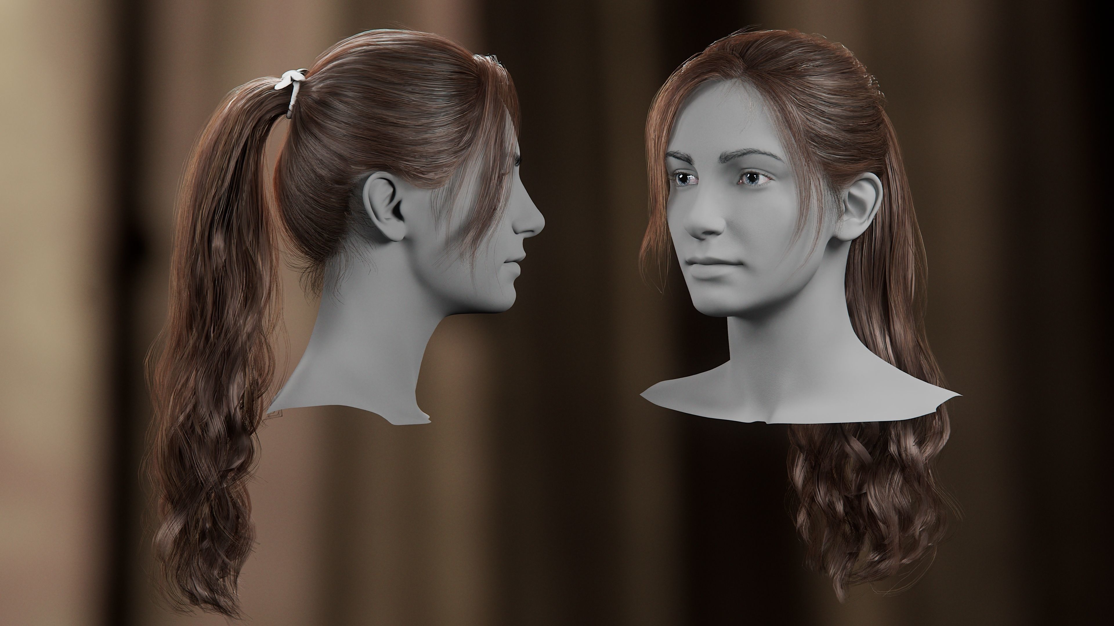 5 Hair Card VFX Grace 3D model_14