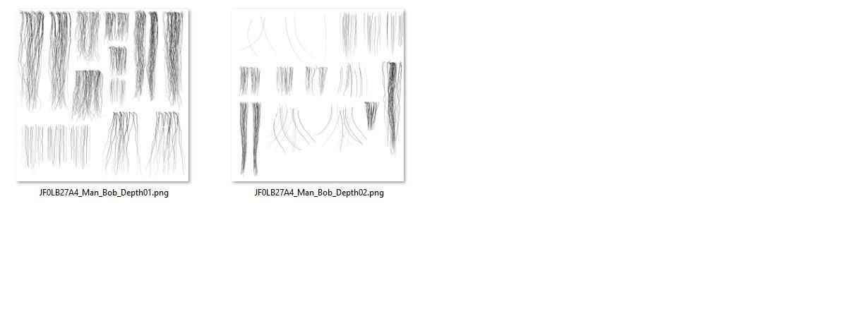 5 Hair Card VFX Grace 3D model_32