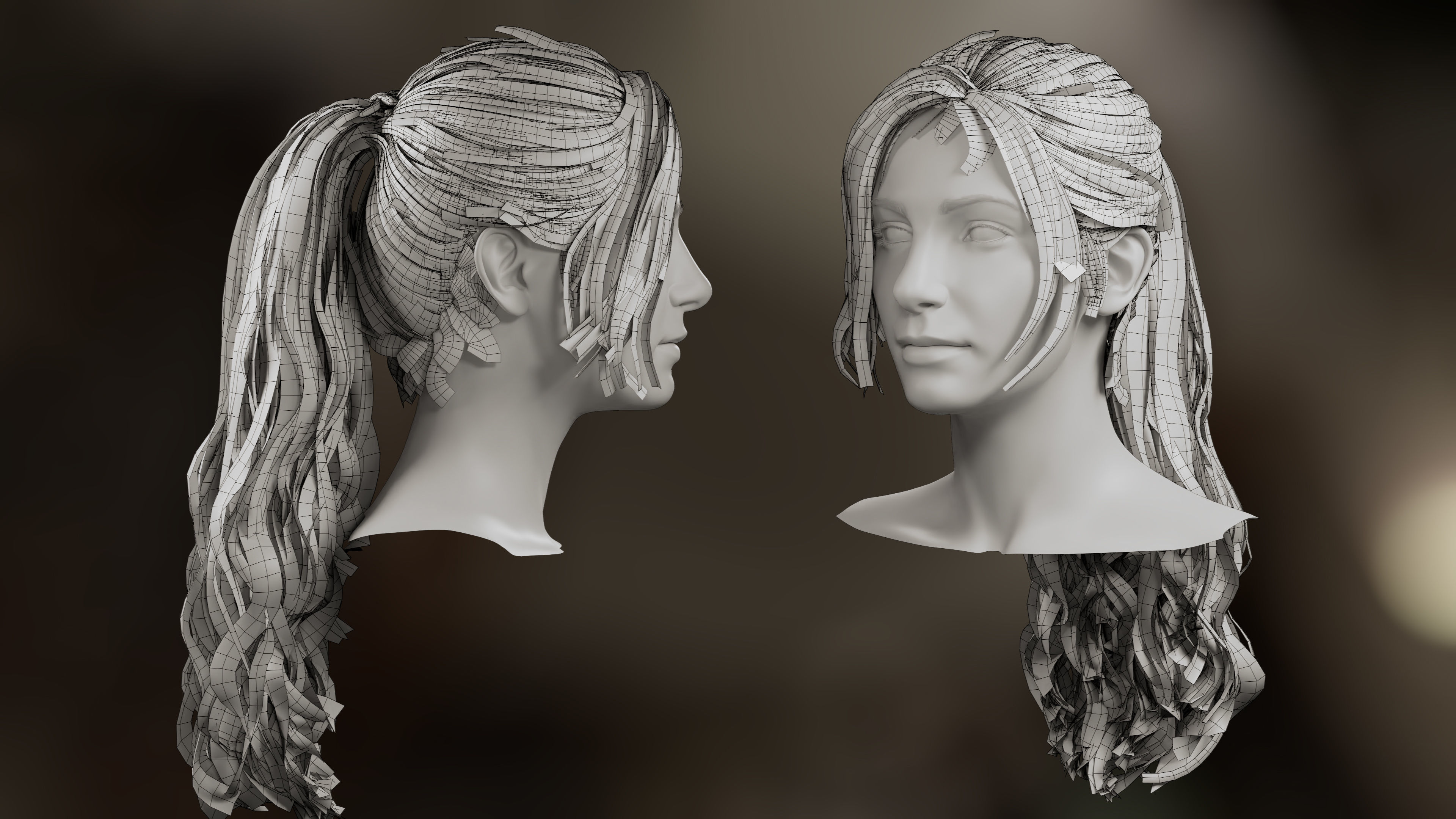 5 Hair Card VFX Grace 3D model_16