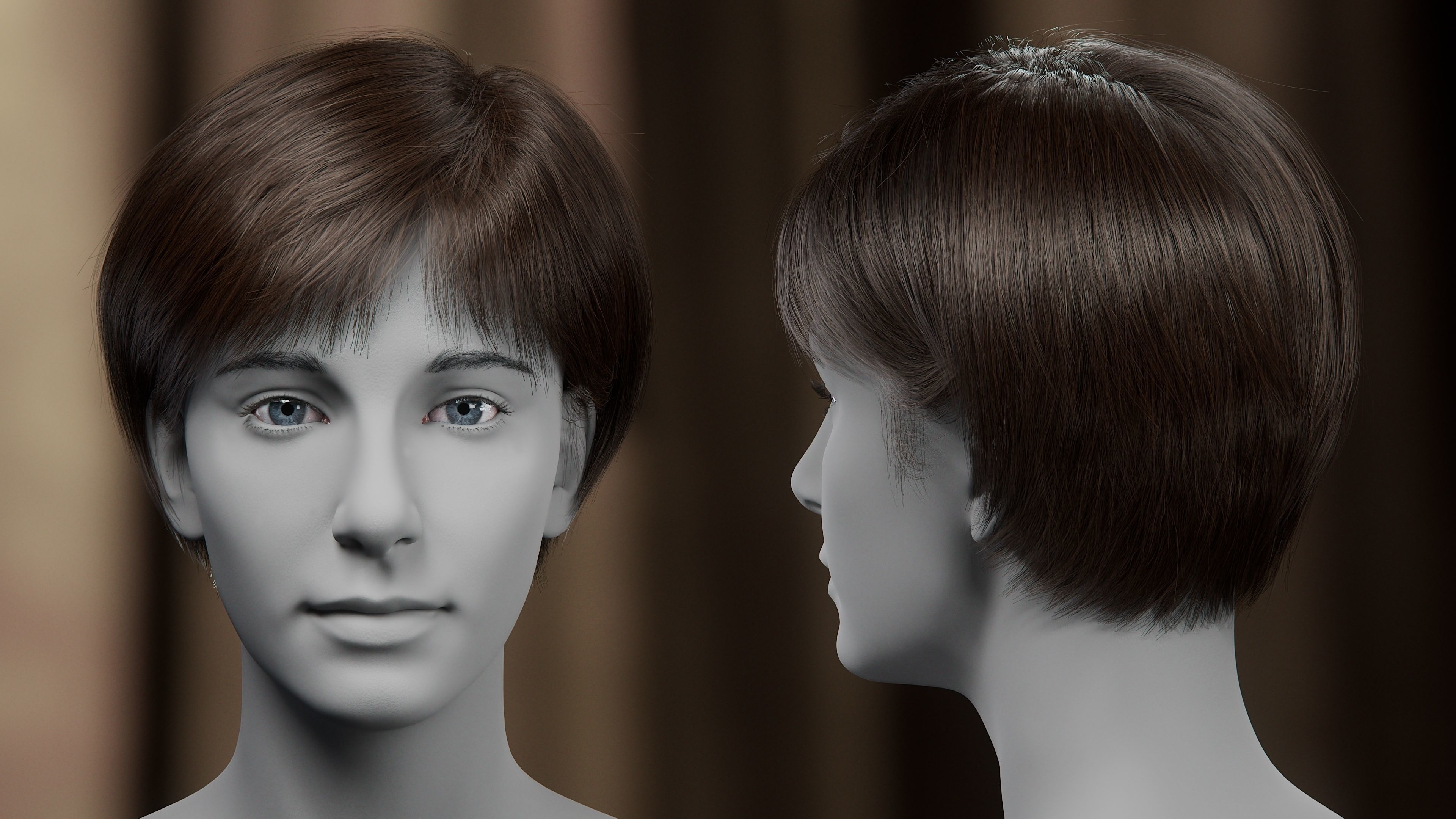 5 Hair Card VFX Grace 3D model_27