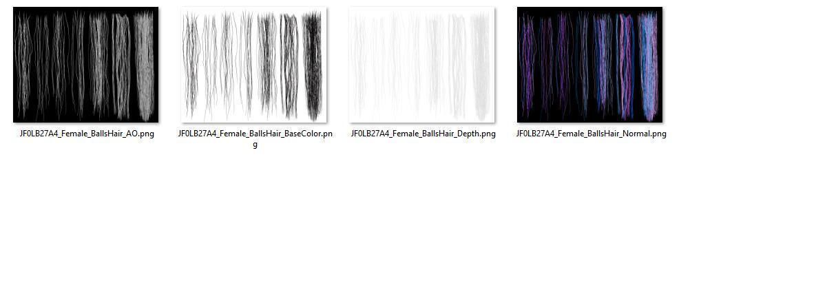 5 Hair Card VFX Grace 3D model_31