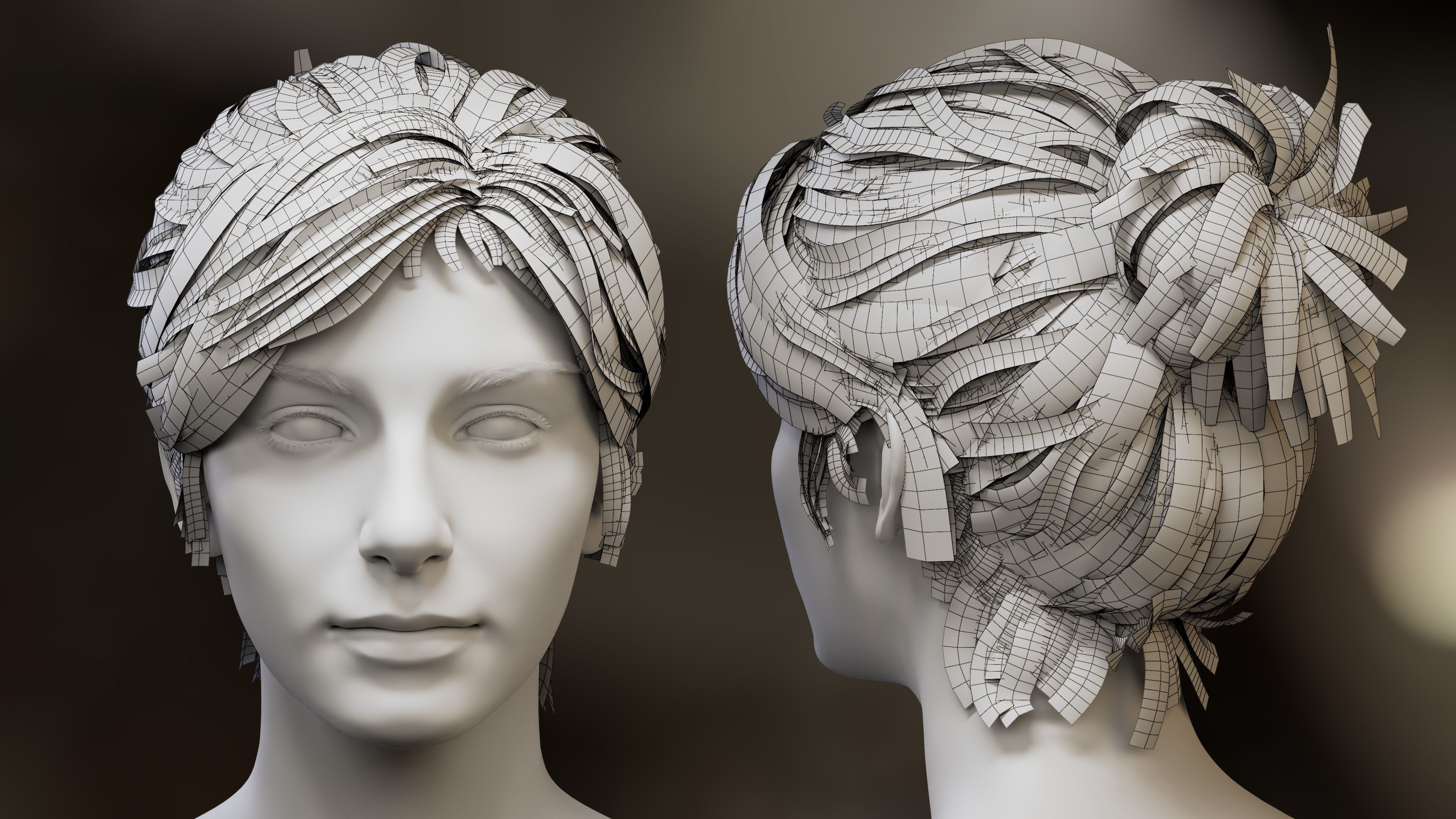 5 Hair Card VFX Grace 3D model_12