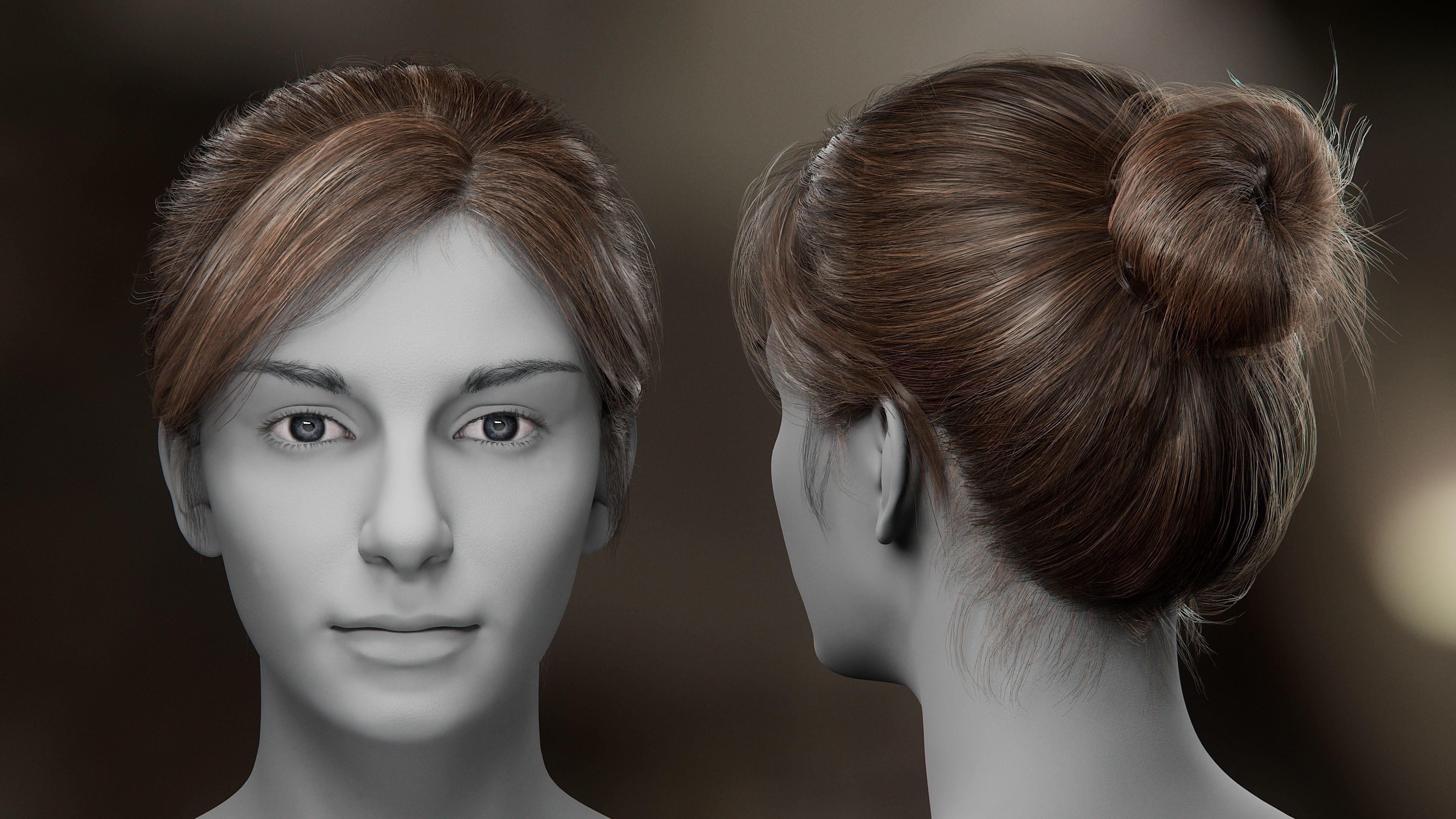 5 Hair Card VFX Grace 3D model_9