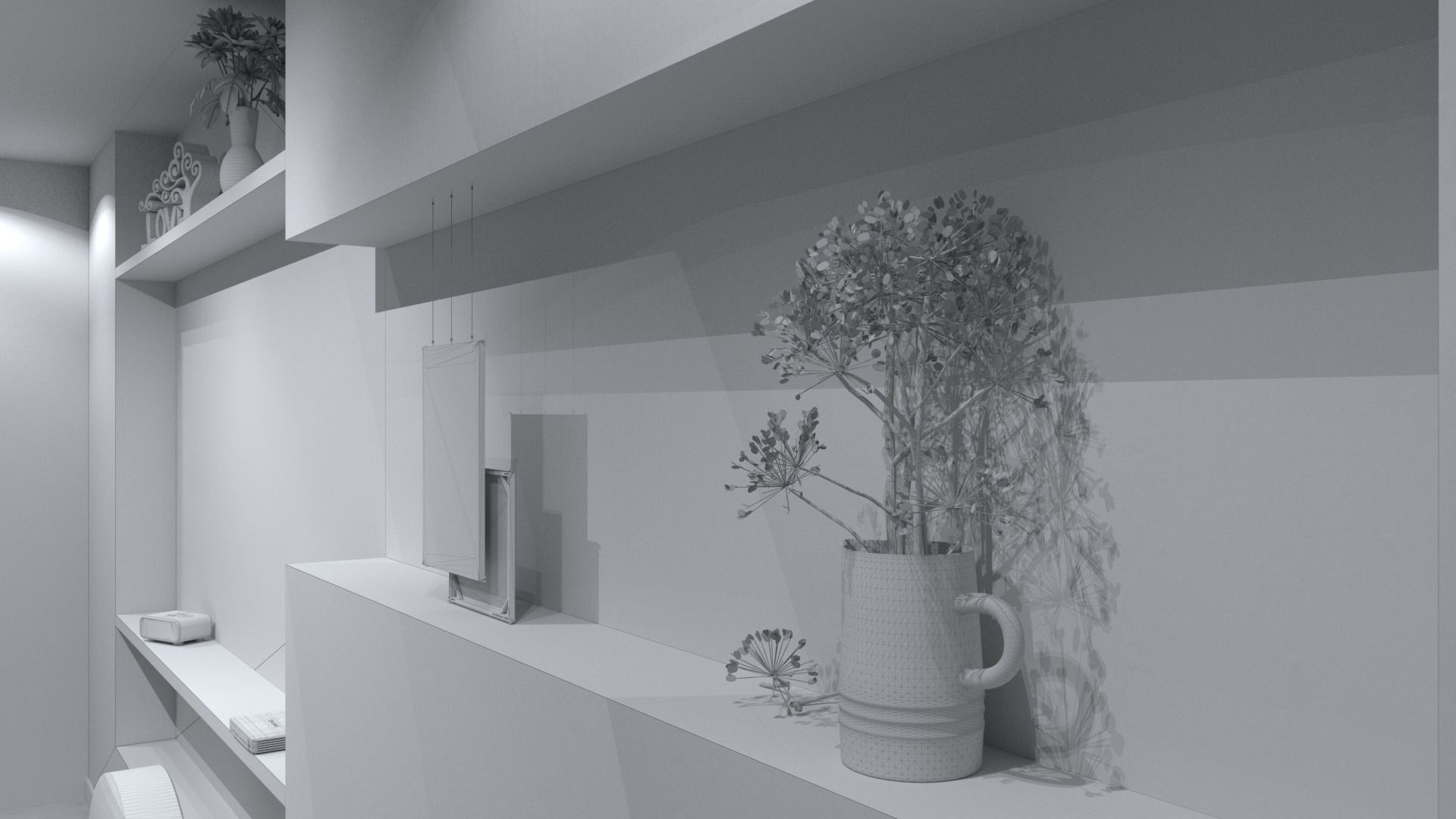 Living Room Area 3D model_12
