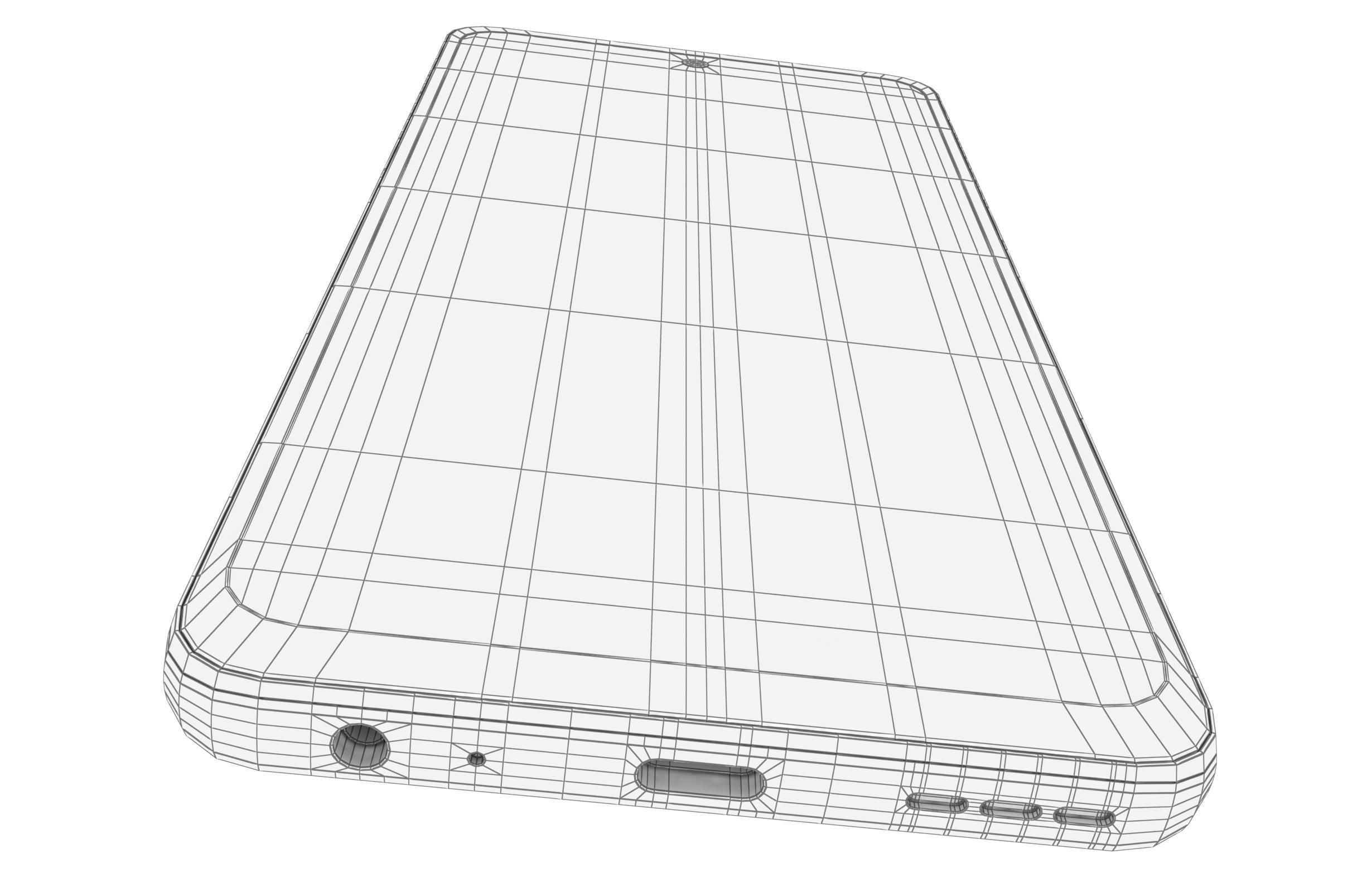 Motorola Moto G Power 5G 2023 White Low-poly 3D model_19