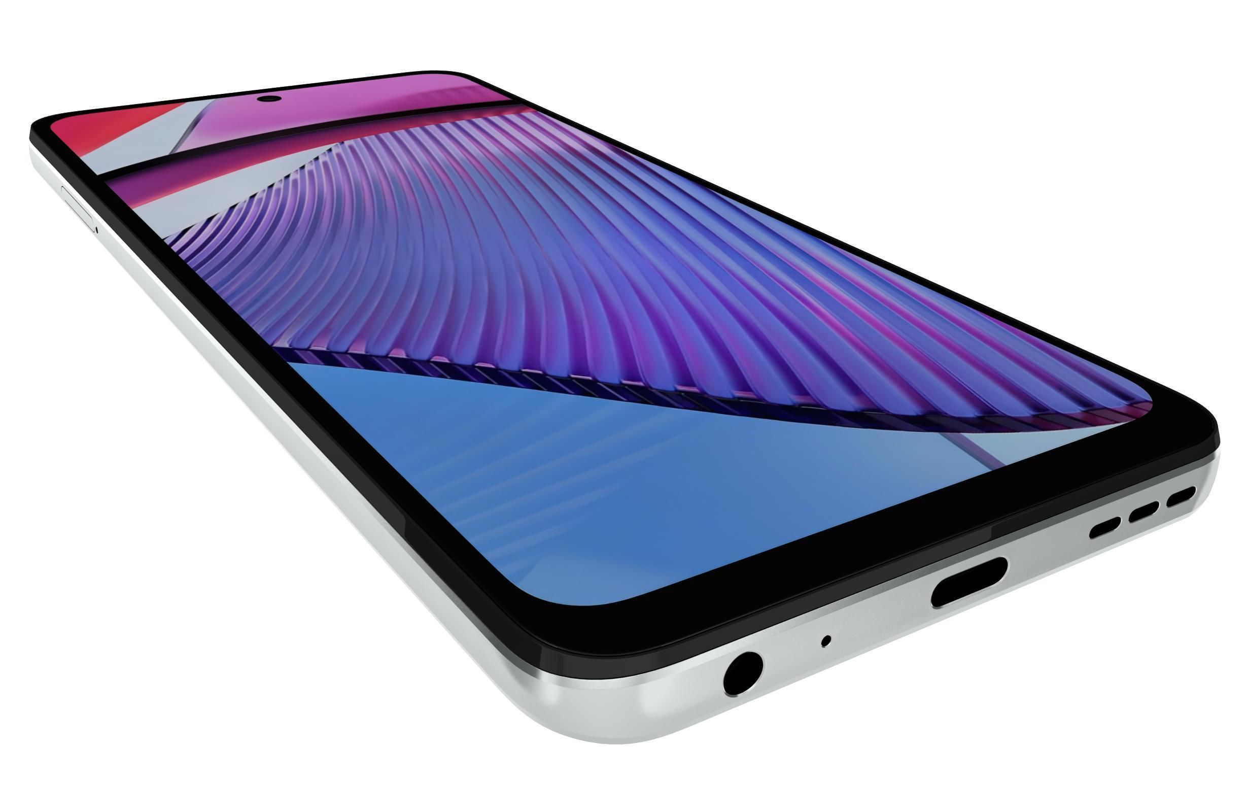 Motorola Moto G Power 5G 2023 White Low-poly 3D model_12