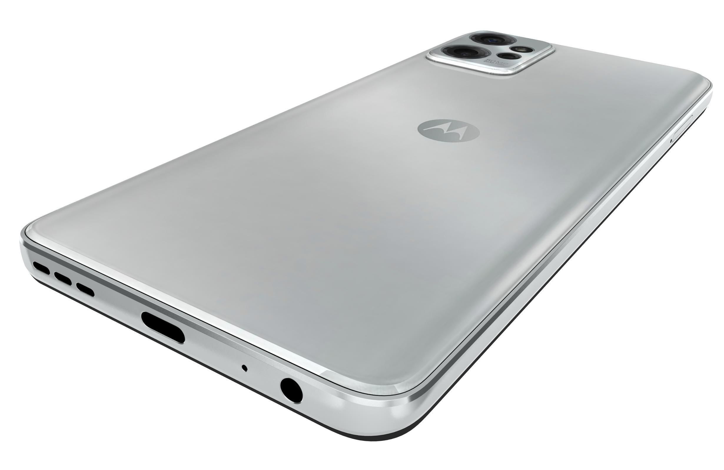 Motorola Moto G Power 5G 2023 White Low-poly 3D model_14