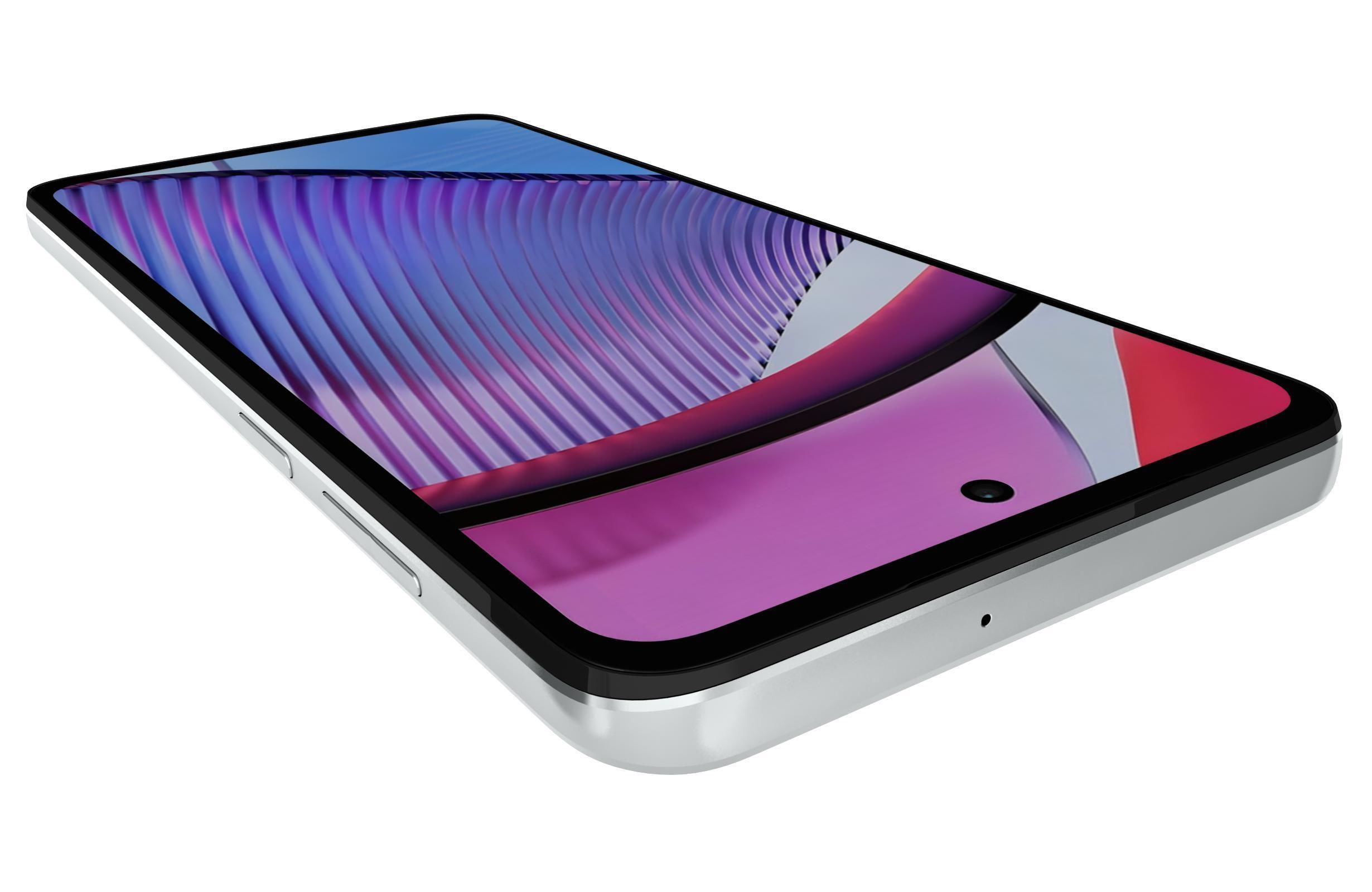 Motorola Moto G Power 5G 2023 White Low-poly 3D model_13