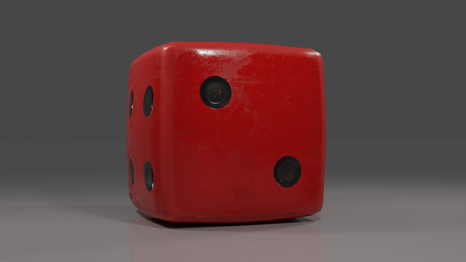 Gaming Dice  Low-poly 3D model_3
