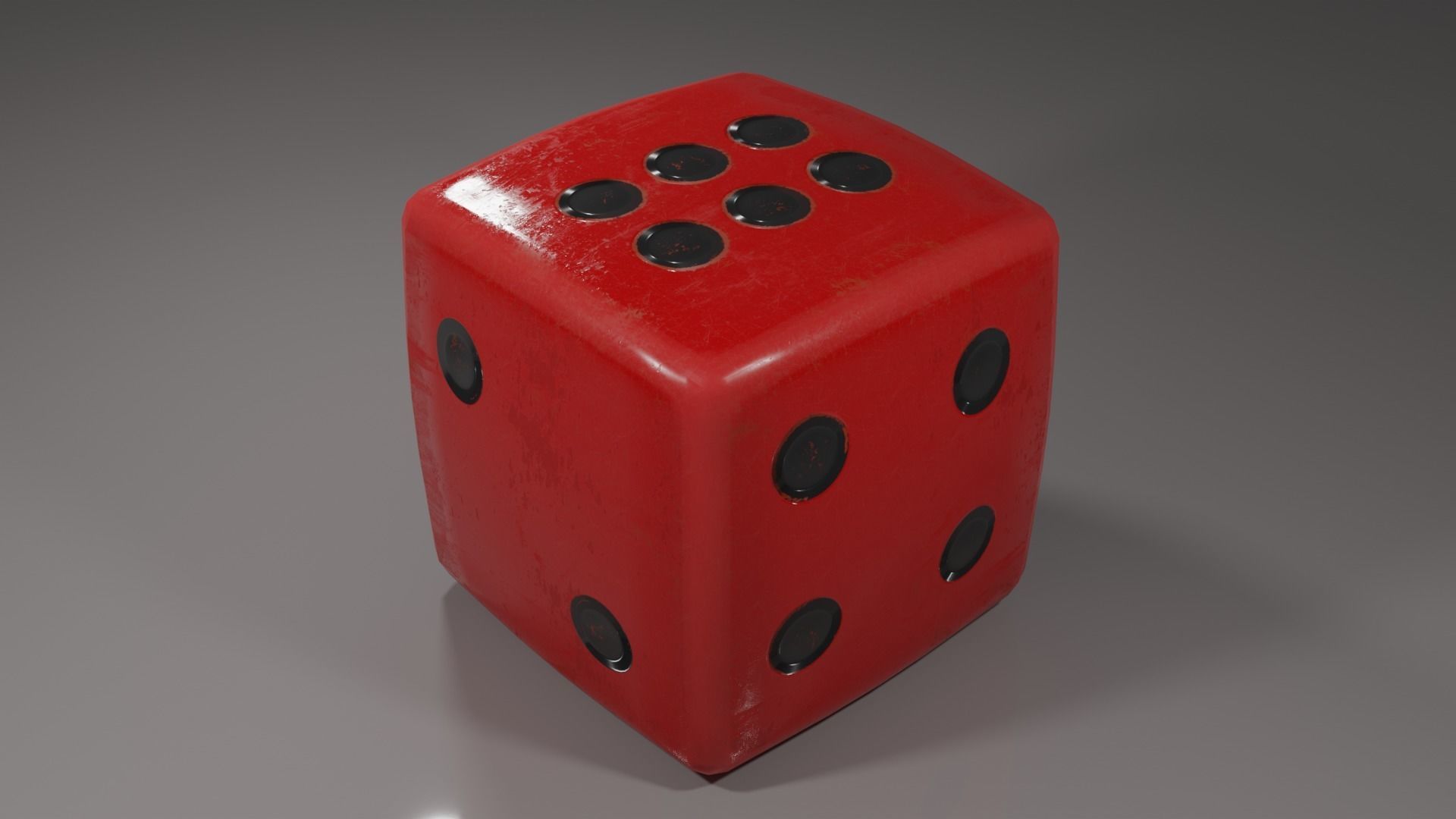 Gaming Dice  Low-poly 3D model_5