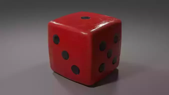 Gaming Dice  Low-poly 3D model