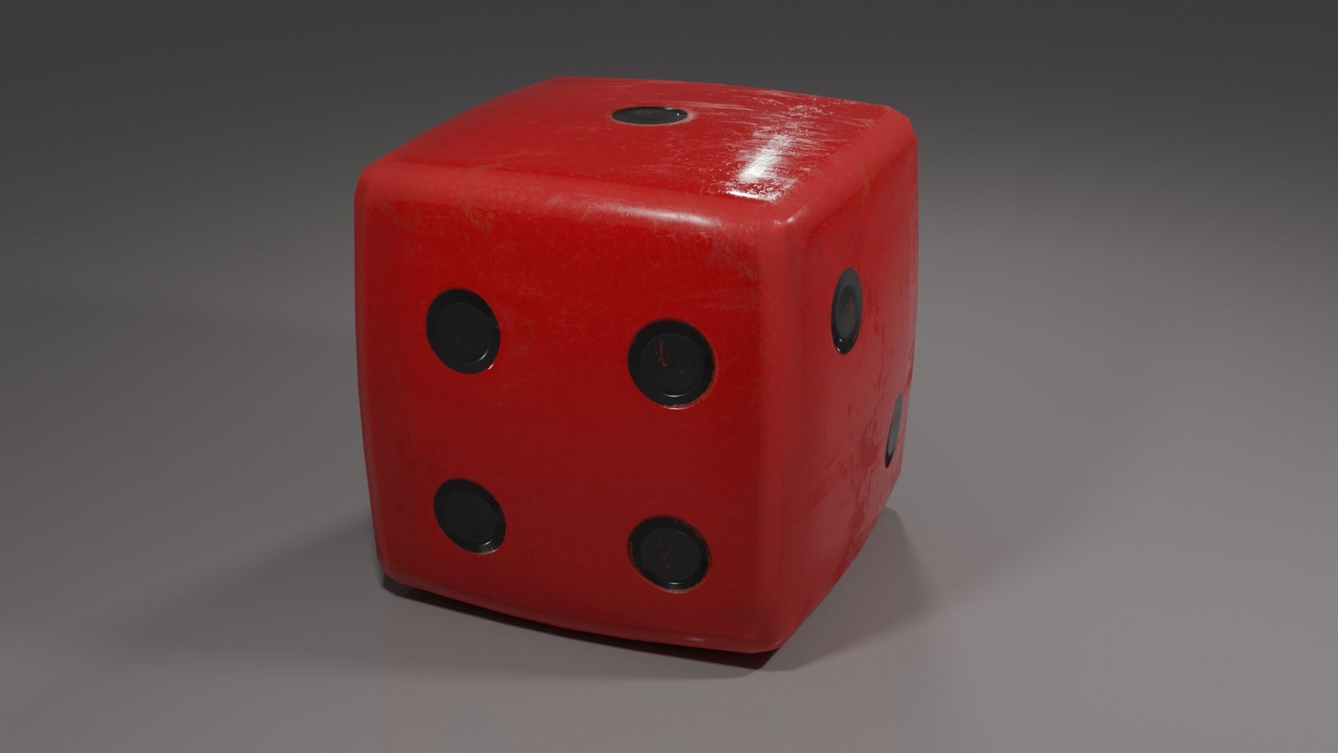 Gaming Dice  Low-poly 3D model_4