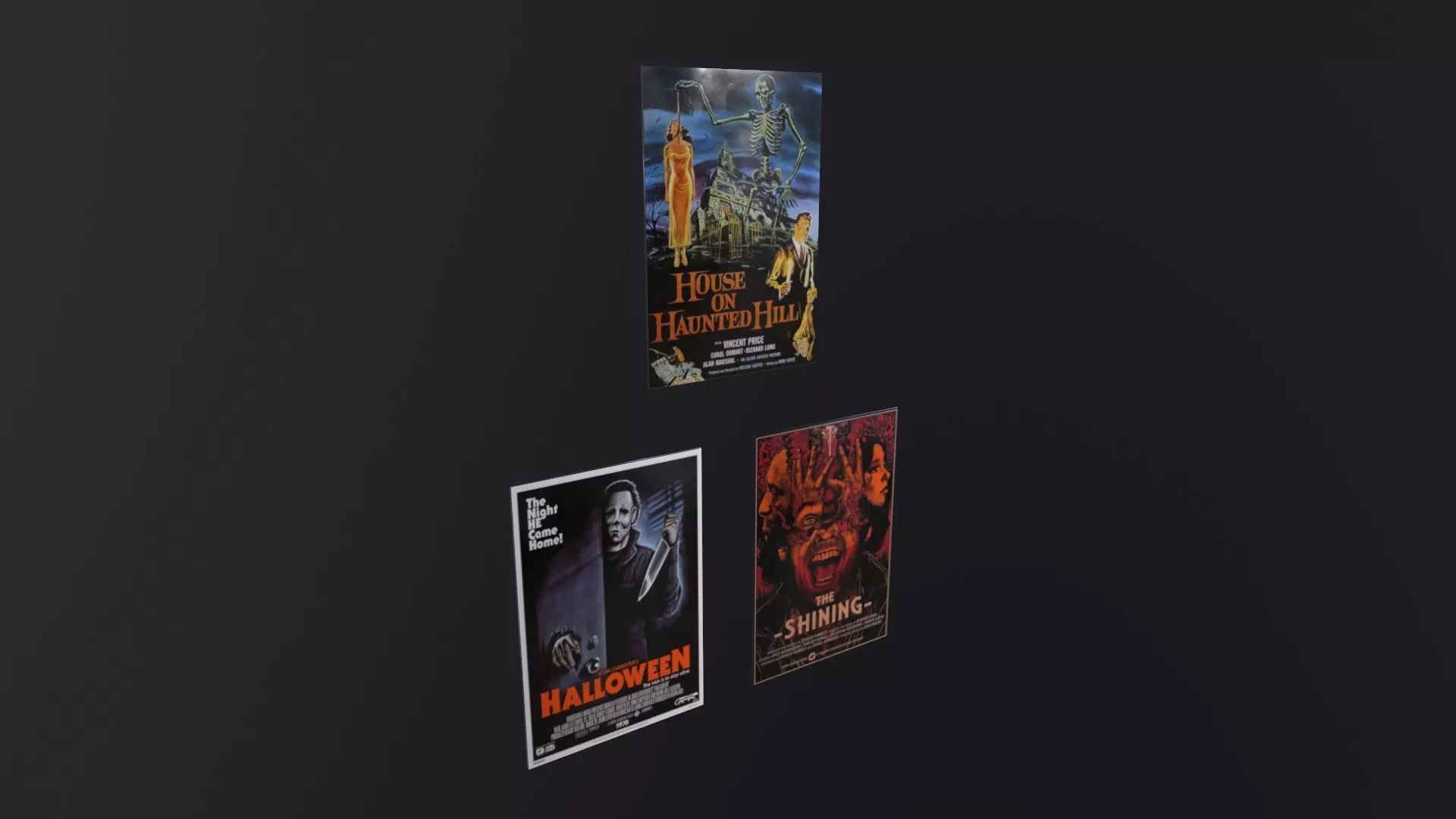 Old Posters 3D Model Low-poly 3D model