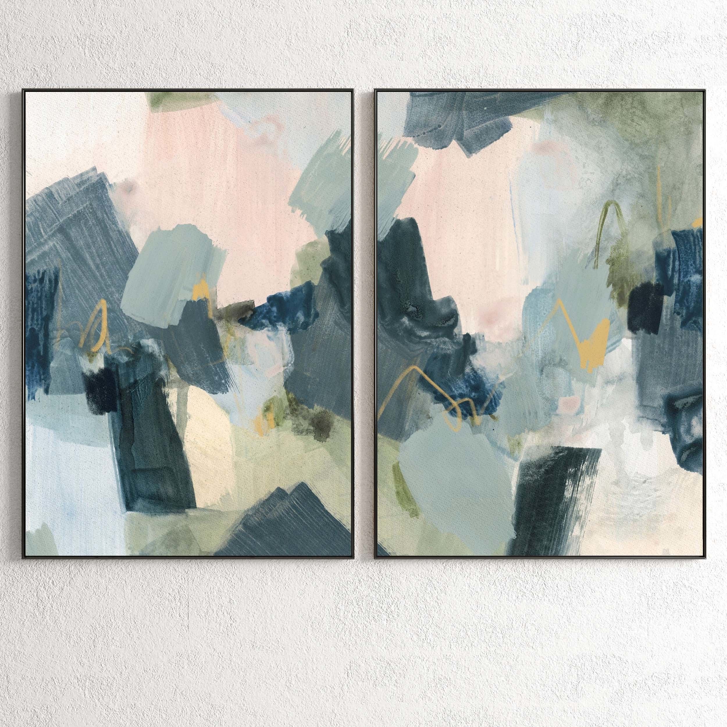 Plaster Two Photo Frame 131 Low-poly 3D model_1