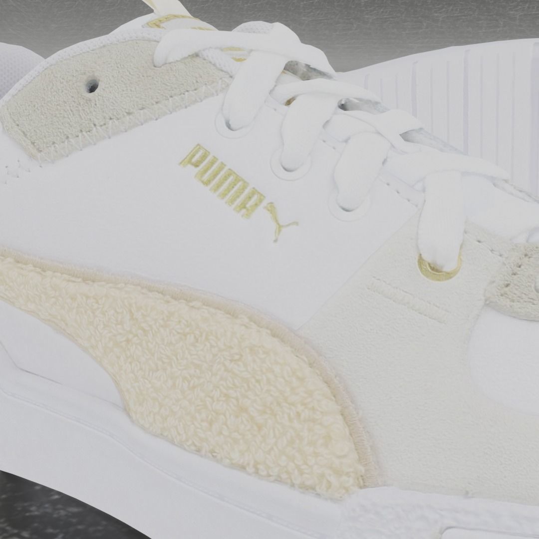 Puma 3D Shoes - White Low-poly 3D model_8