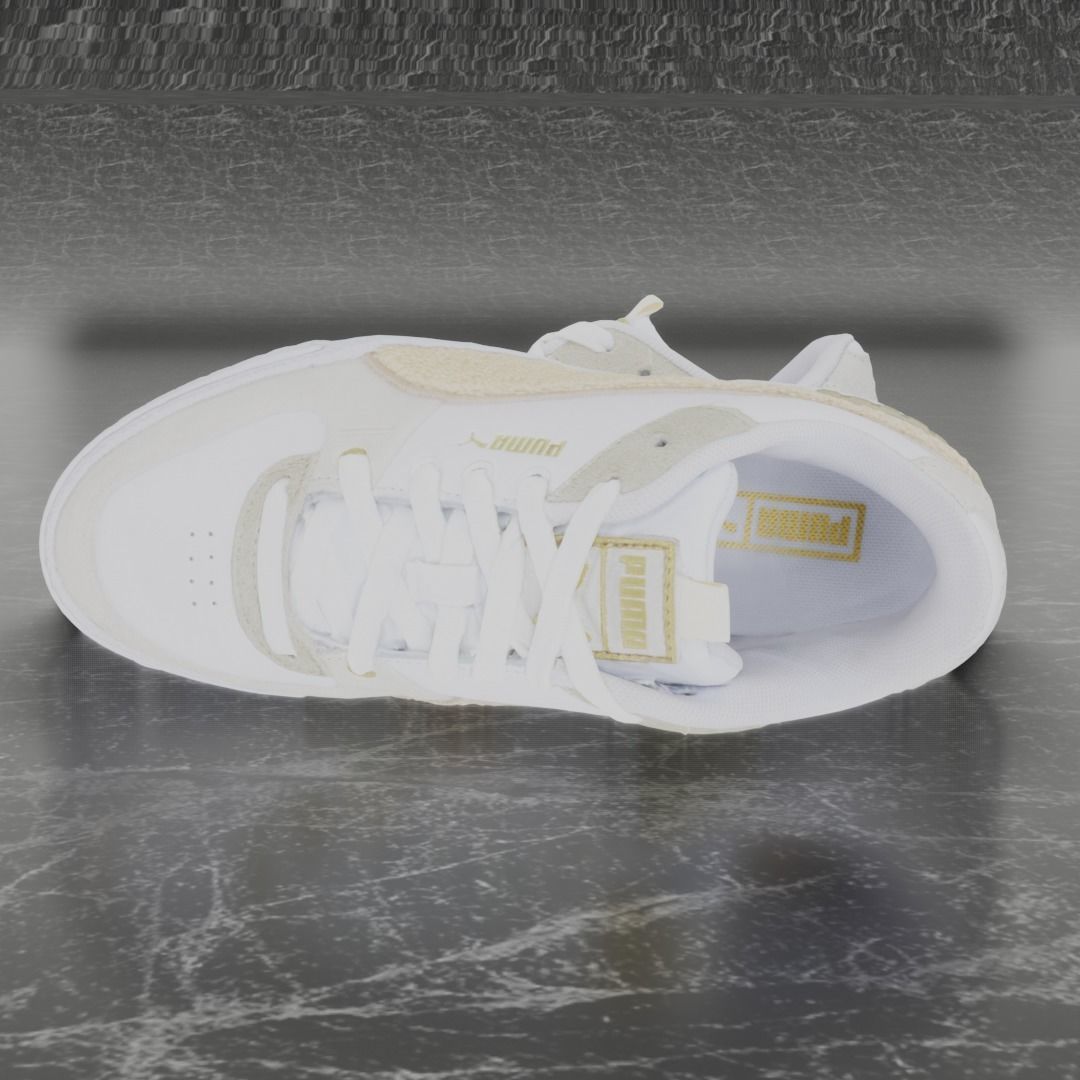 Puma 3D Shoes - White Low-poly 3D model_6
