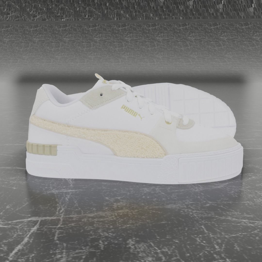 Puma 3D Shoes - White Low-poly 3D model_5
