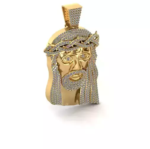Jesus Pendant 3D print model