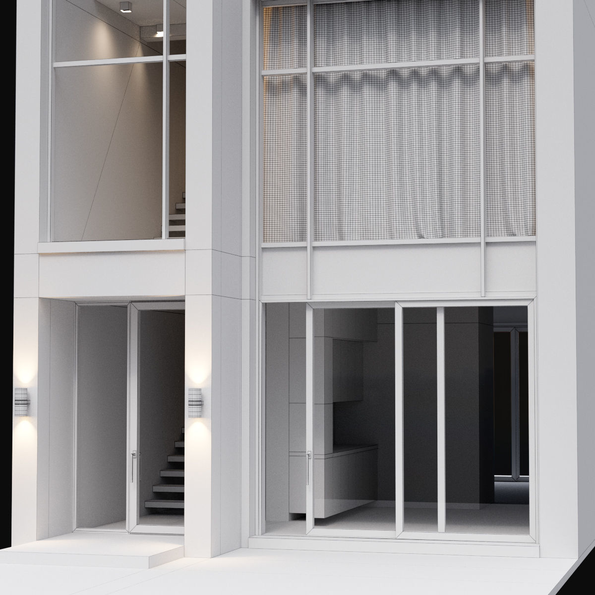 Modern house 07 3D model_19