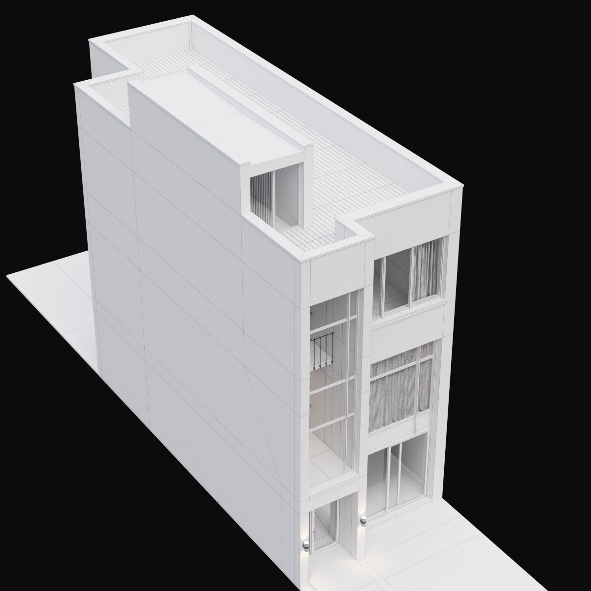 Modern house 07 3D model_15
