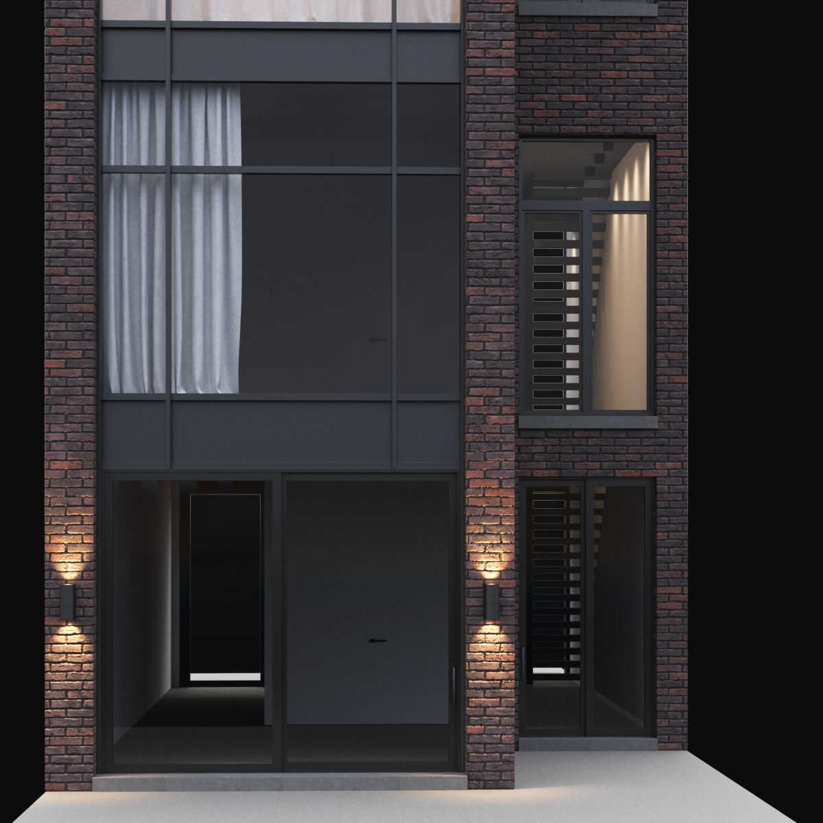 Modern house 07 3D model_6