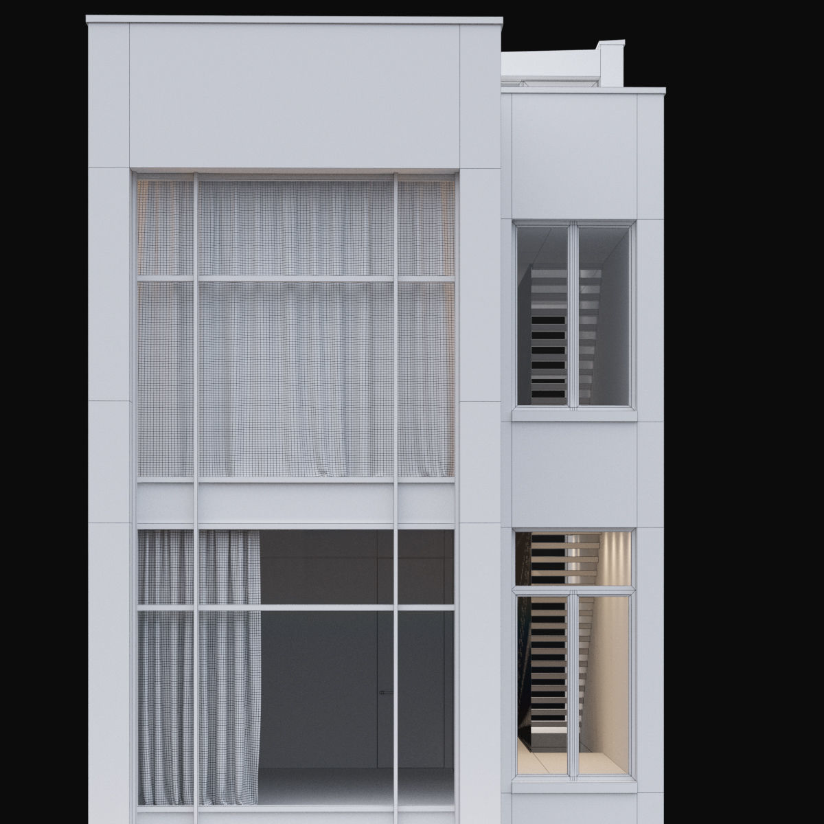 Modern house 07 3D model_9