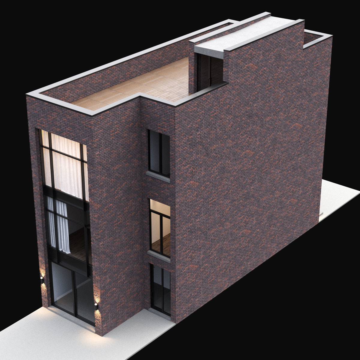 Modern house 07 3D model_10