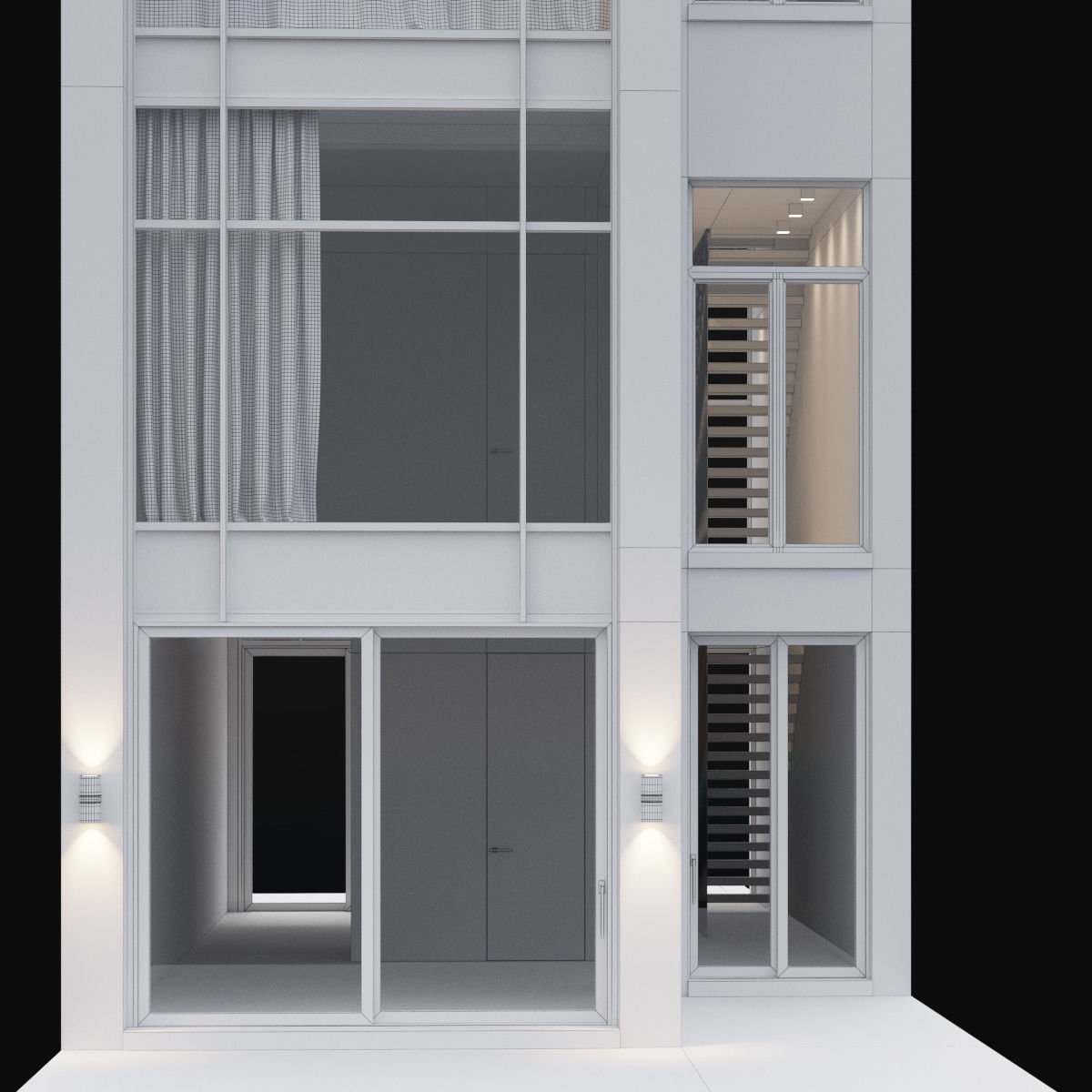 Modern house 07 3D model_7