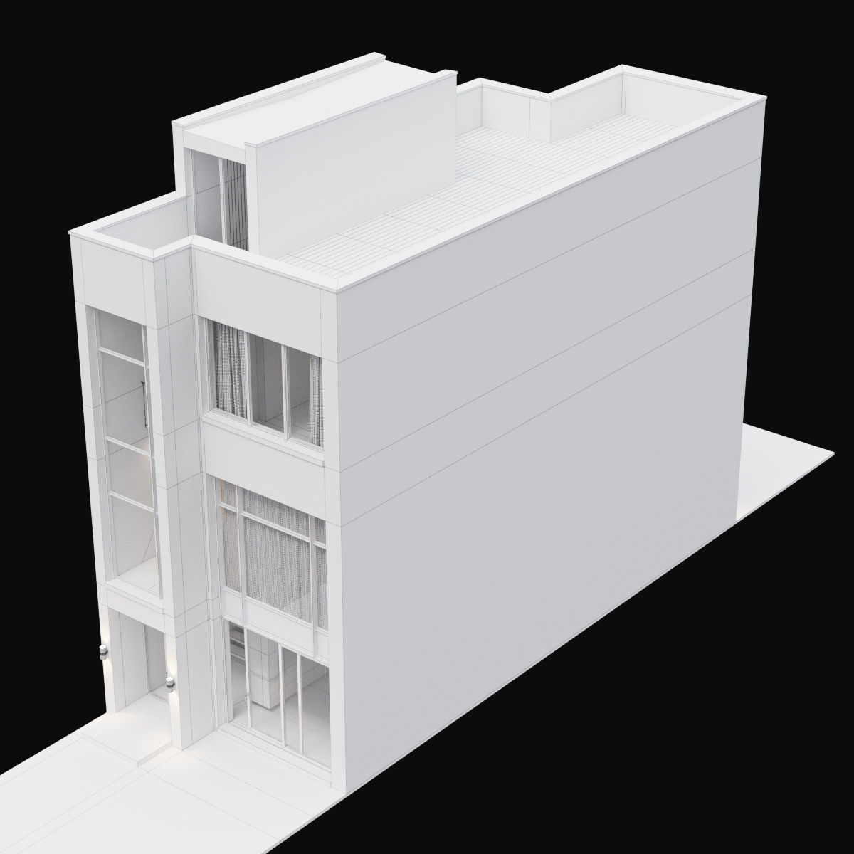 Modern house 07 3D model_13
