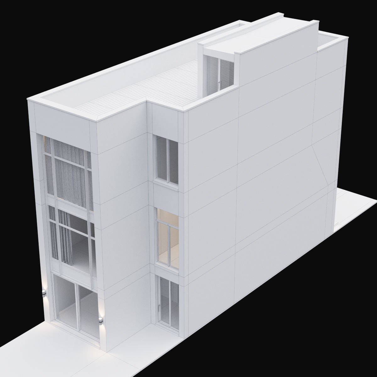 Modern house 07 3D model_11