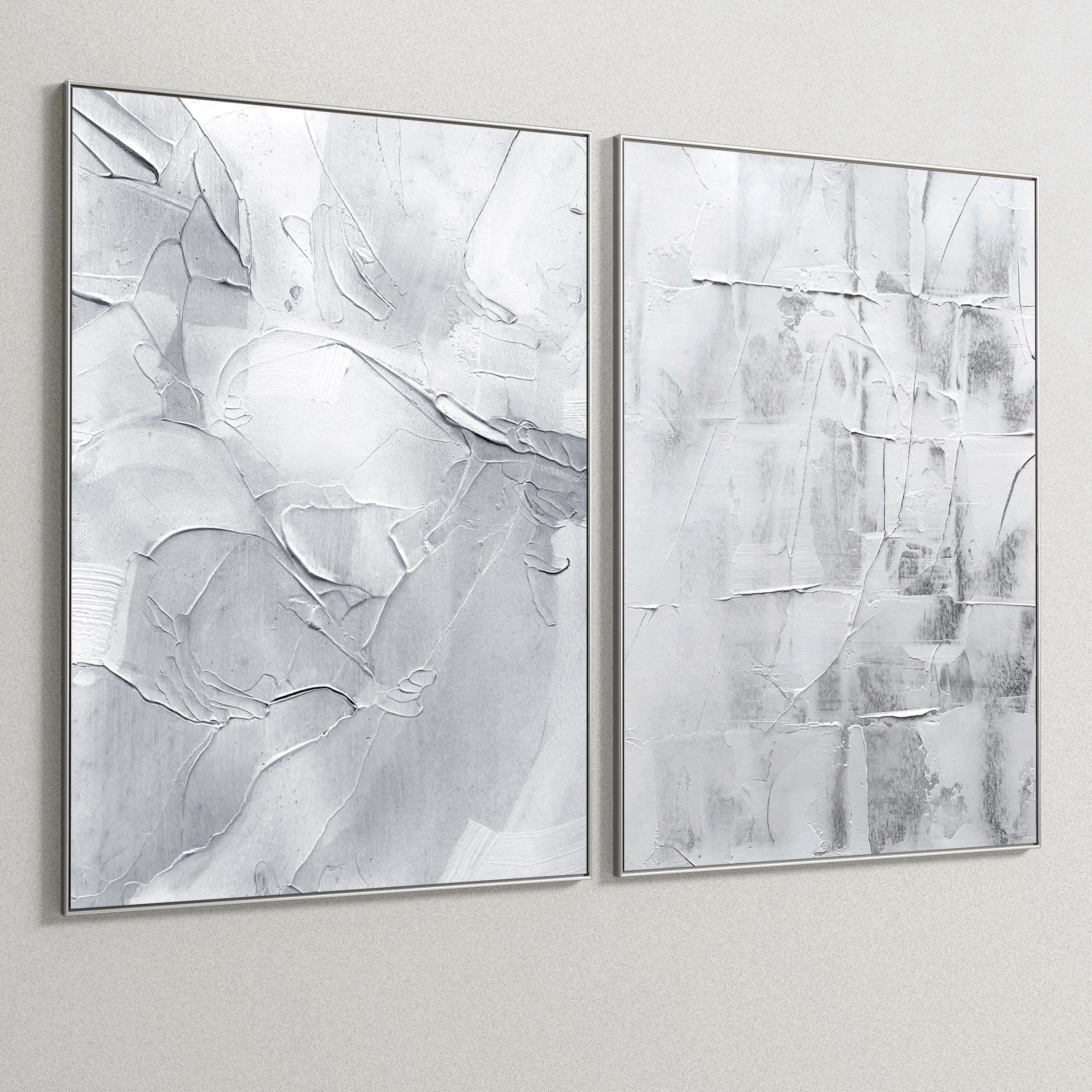 Plaster Two Photo Frame 138 Low-poly 3D model_3