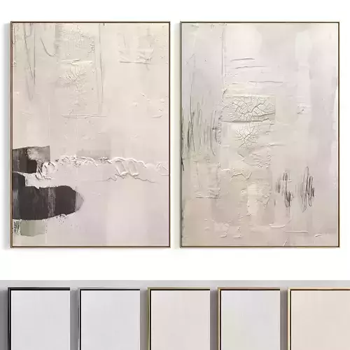 Plaster Two Photo Frame 140