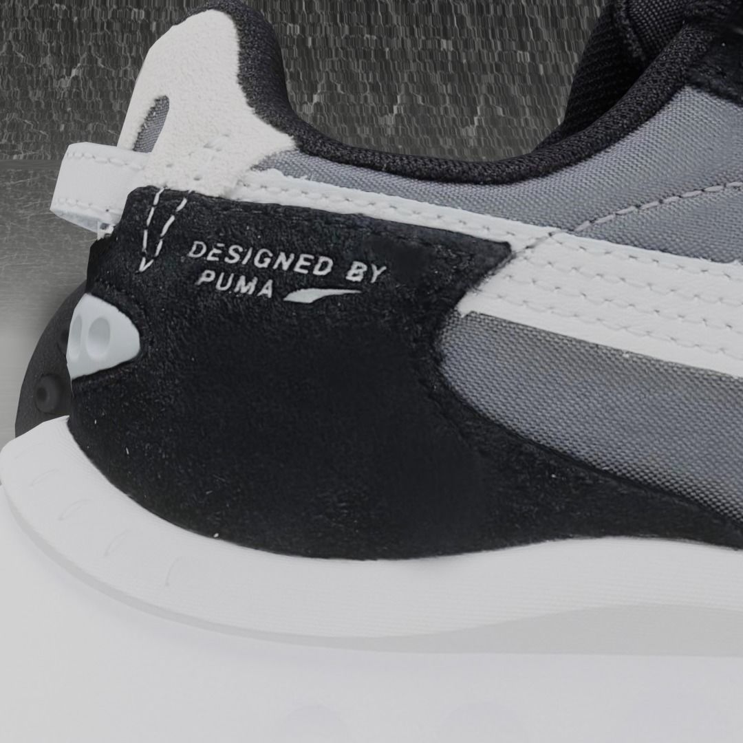 Puma 3D Shoes - White - Gray - Black Low-poly 3D model_8