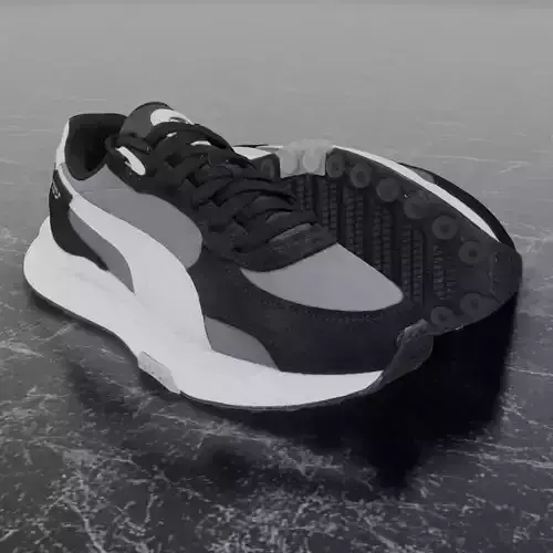 Puma 3D Shoes - White - Gray - Black