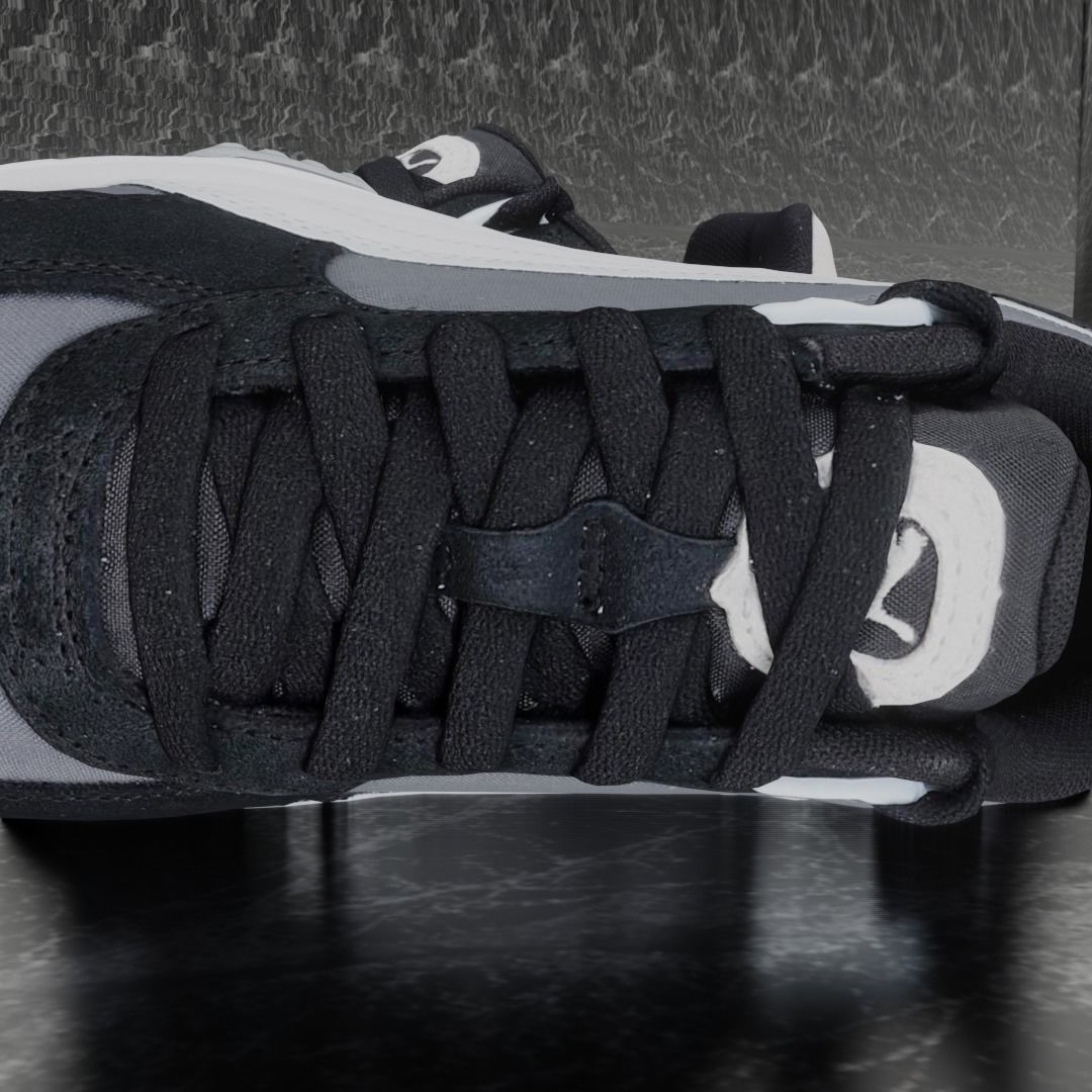 Puma 3D Shoes - White - Gray - Black Low-poly 3D model_9