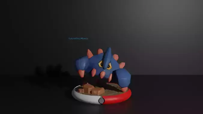 Boldore pokemon 3D print model 3D print model