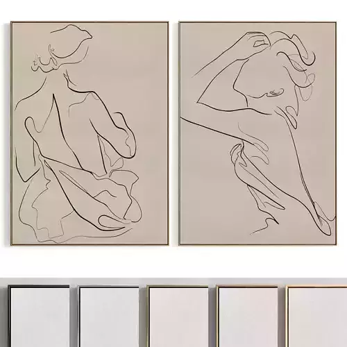 Plaster Two Photo Frame 141