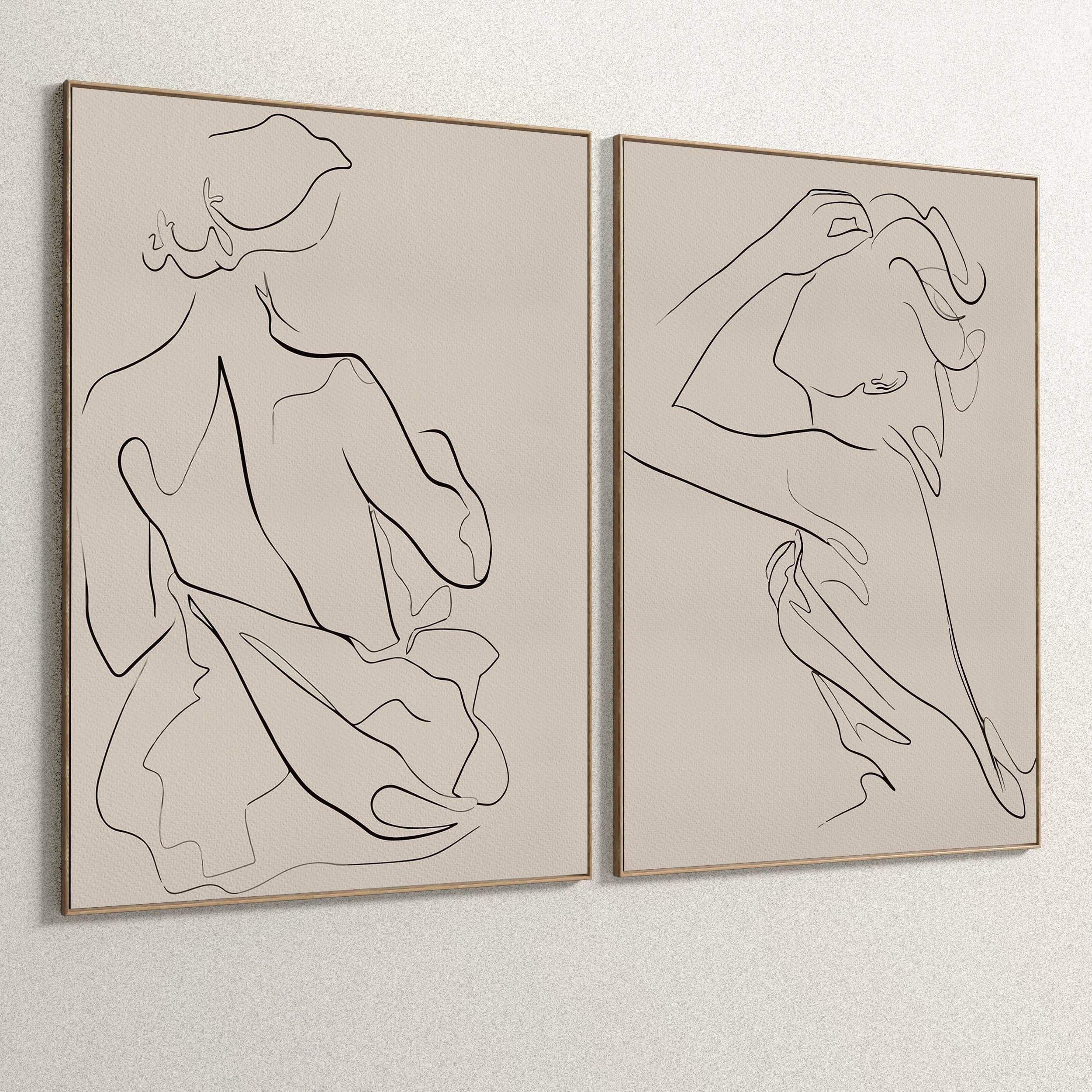 Plaster Two Photo Frame 141 Low-poly 3D model_3