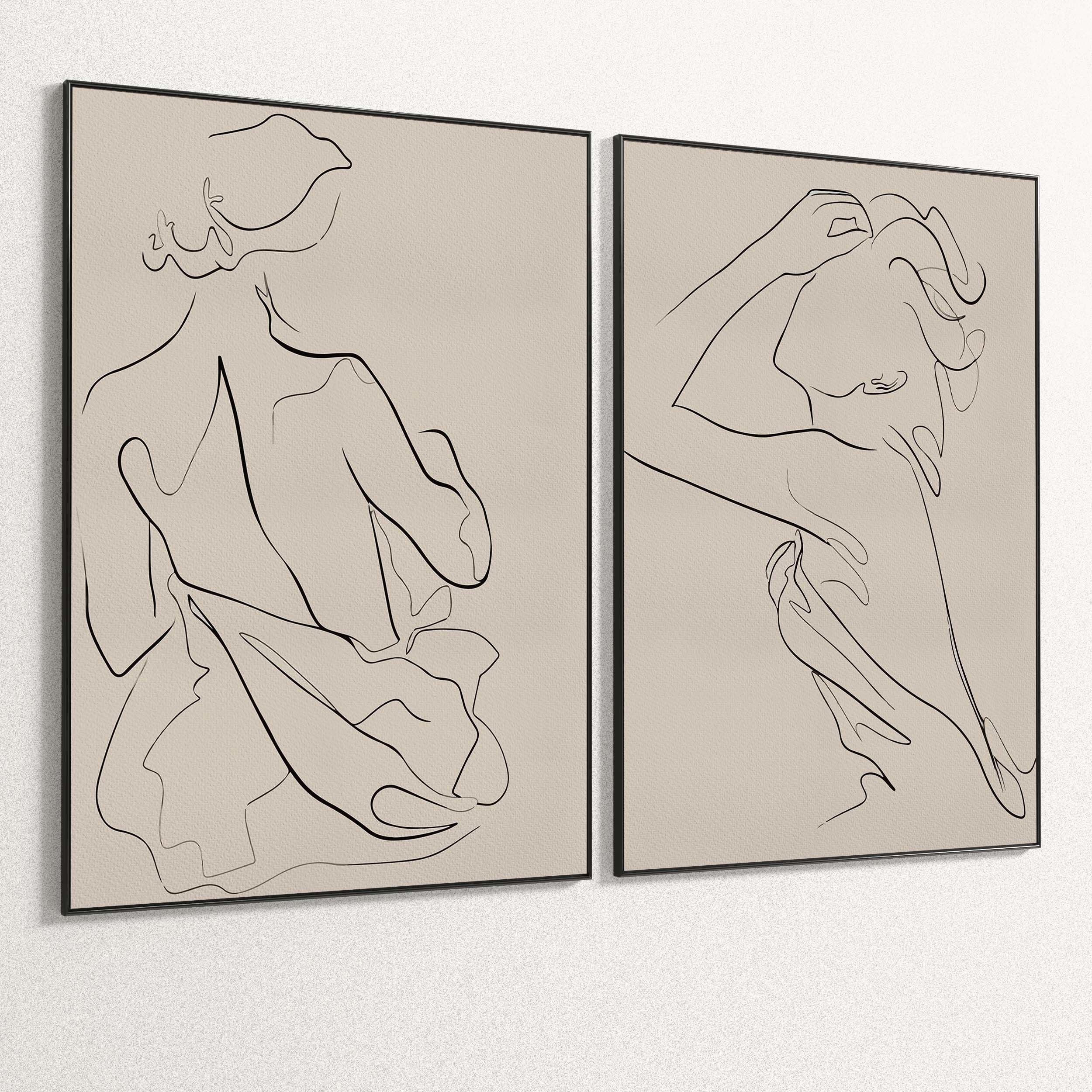 Plaster Two Photo Frame 141 Low-poly 3D model_4