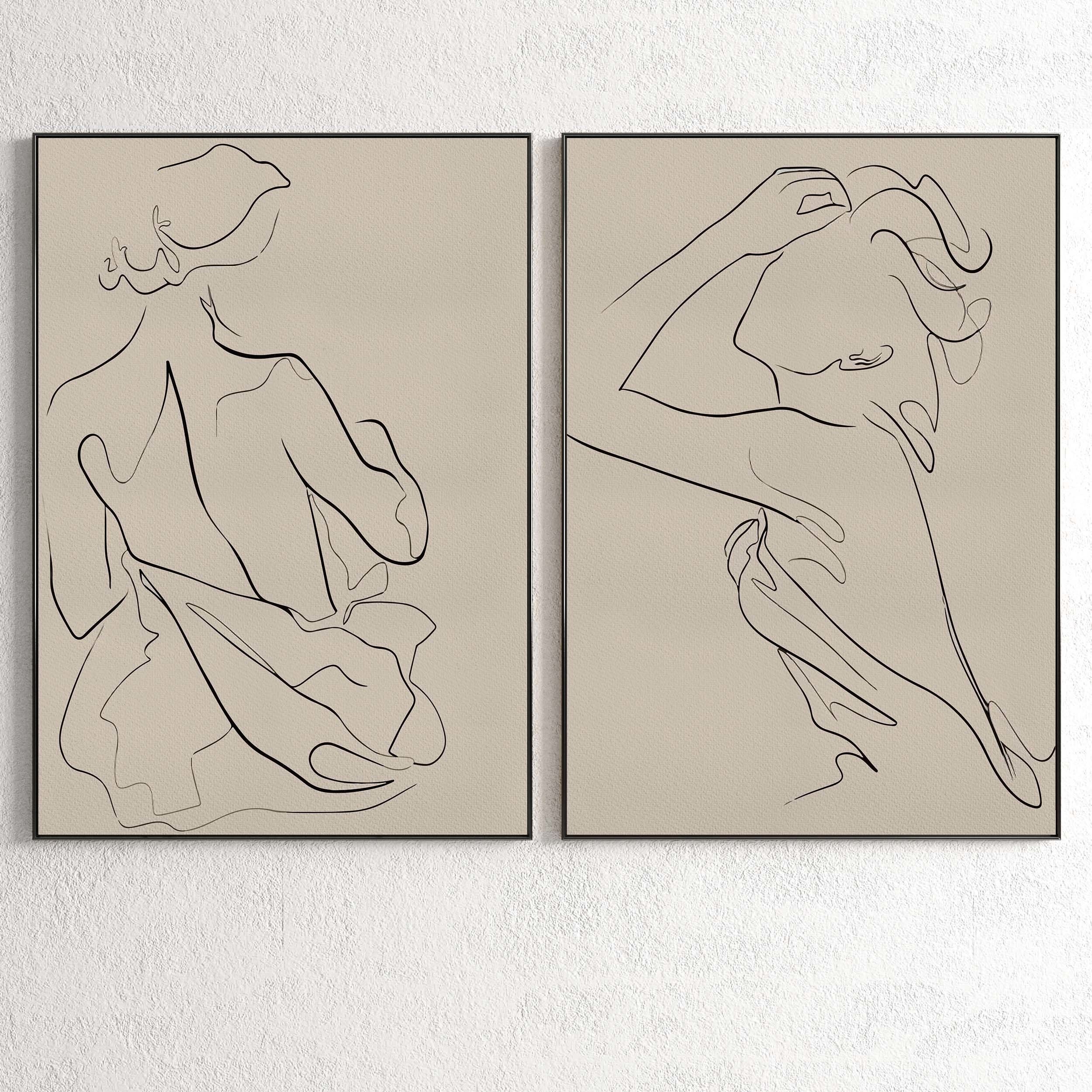 Plaster Two Photo Frame 141 Low-poly 3D model_1