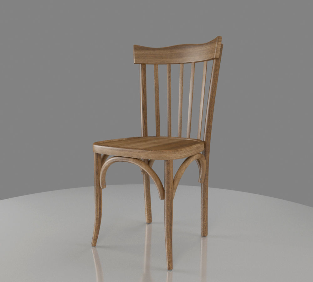 thonet chair 3D model_2