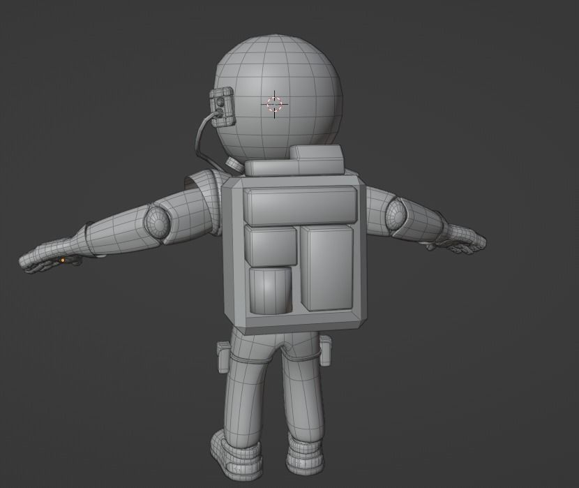 Space Man 3D model_3