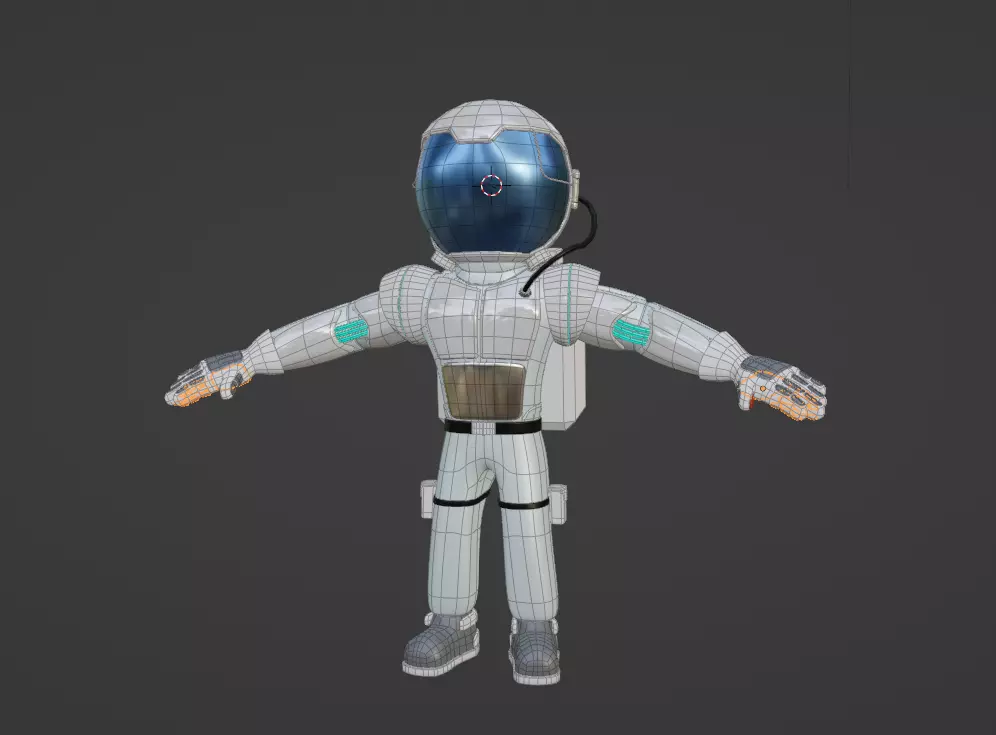 Space Man 3D model_0
