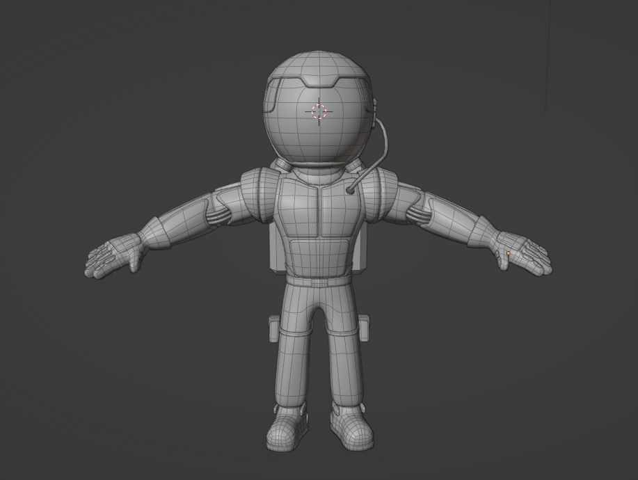 Space Man 3D model_2