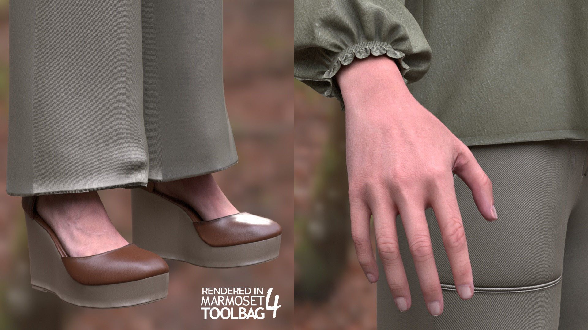 Casual Outfit 13 - Modular - Rigged Low-poly 3D model_10